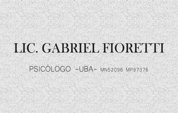 Lic. Gabriel Fioretti