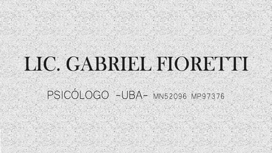 Lic. Gabriel Fioretti